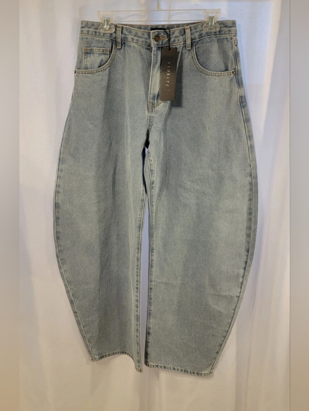 Lioness Horseshoe Barrel Jeans Blue  Womens Size Small NWT